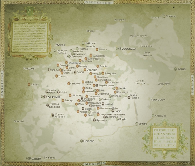 Mapa okolic Zalesia